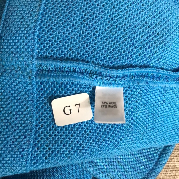 🌺New St. John Turquoise Multi Jacket size 12 - Picture 8 of 8